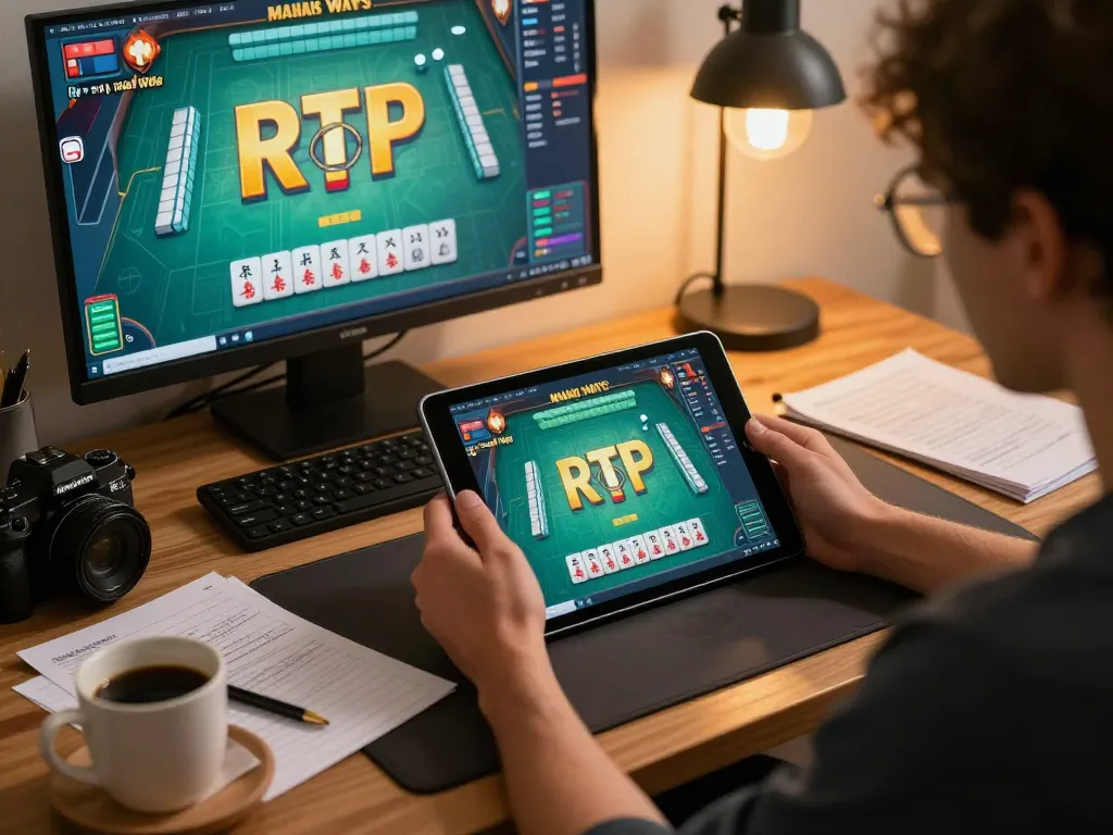 Pemain fokus menganalisis strategi dalam permainan Mahjong Ways RTP untuk keuntungan optimal.