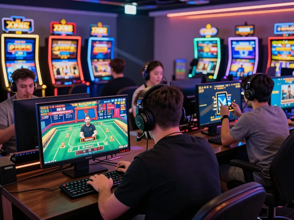 Players engaging with XX88 online gaming platform in a lively and dynamic digital environment.
