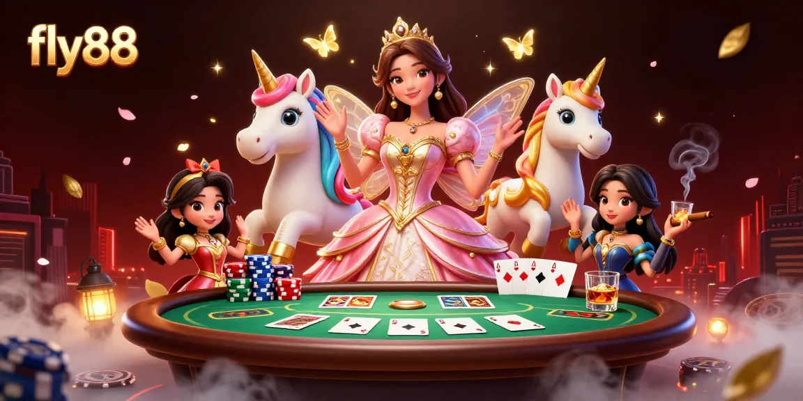 Experience the thrill of fly88 with vibrant poker gaming elements and enchanting visuals.