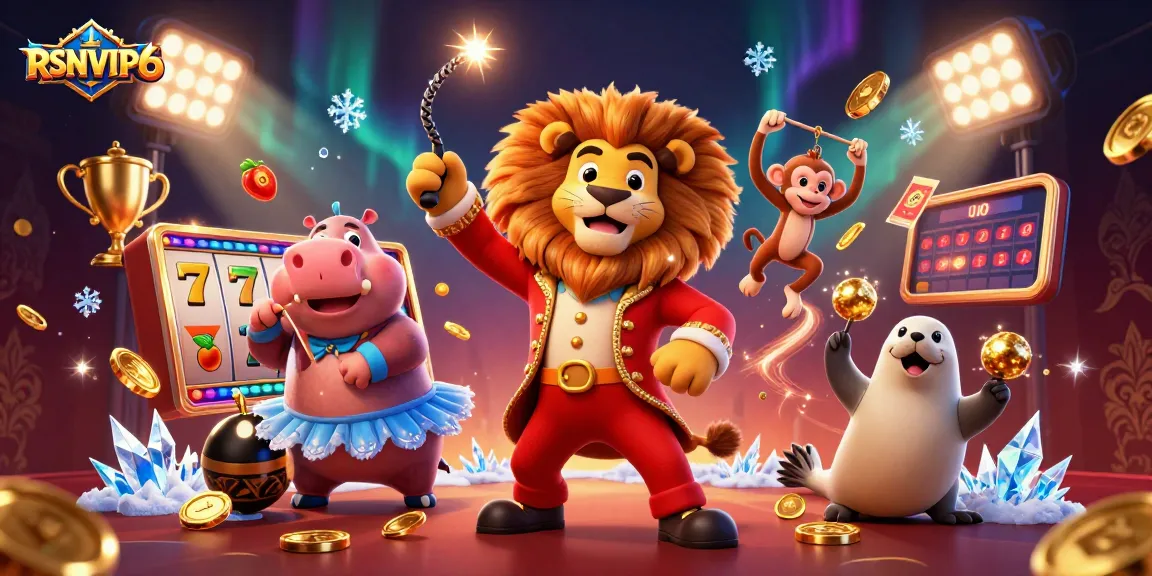 Experience the thrill of RSNVIP6 with dynamic casino games and lively characters.