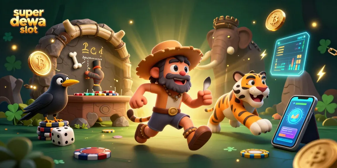 Menghadirkan sensasi bermain super dewa slot dengan kasino prasejarah yang dipenuhi poker chip dan dadu tulang.