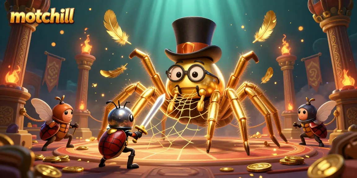 Experience thrilling gaming moments with Motchill's dynamic casino illustration featuring bold characters in action.