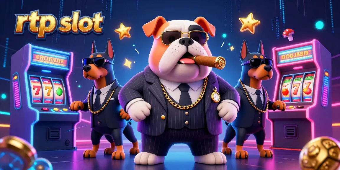 Explore winning strategies at rtp slot with colorful arcade machines and a cartoon mafia scene.