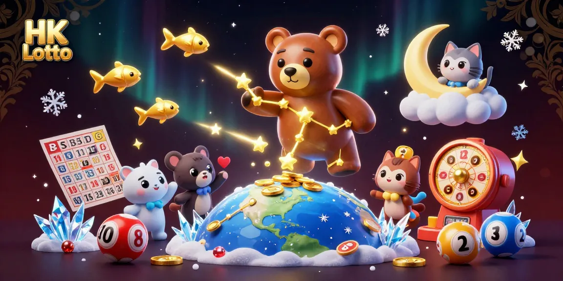 Engage with HK Lotto through thrilling lottery draws and vibrant game elements in this dynamic illustration.