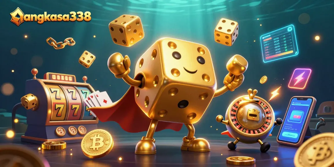 Join the angkasa338 gaming adventure with vibrant 3D characters, rich casino elements, and immersive design.