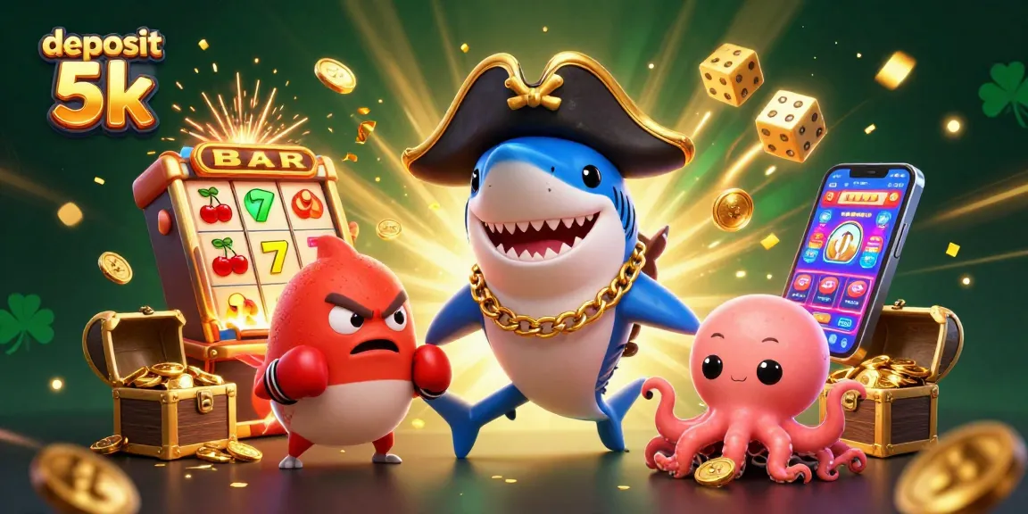 Experience thrilling slots with deposit 5k offers, featuring characters and rich casino elements.