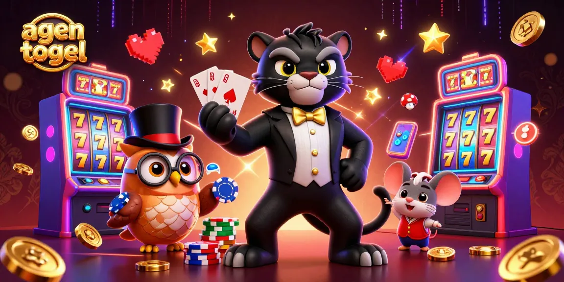 Agen togel menampilkan jackpot dan suasana permainan yang mengasyikkan dengan karakter kucing dan burung hantu.