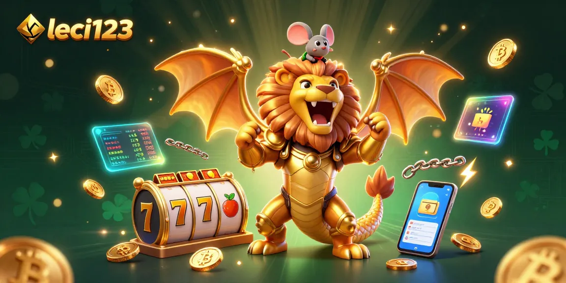 Permainan slot seru leci123 dengan chimera emas dan mouse berani mengendarai.