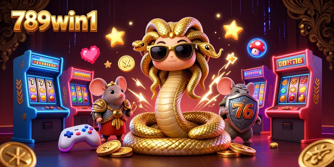 Spin and win at 789win1 with engaging 3D slots and gaming characters in action.
