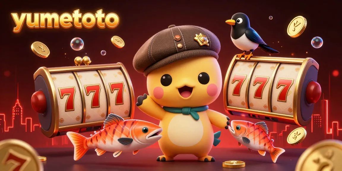 Engage with yumetoto's vibrant slot scene featuring Nessie and casino elements for thrilling gameplay.