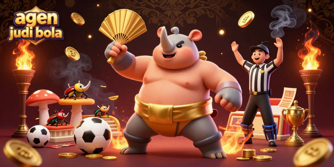 Experience thrilling sports betting action with agen judi bola amidst a dynamic scene of victory and excitement.