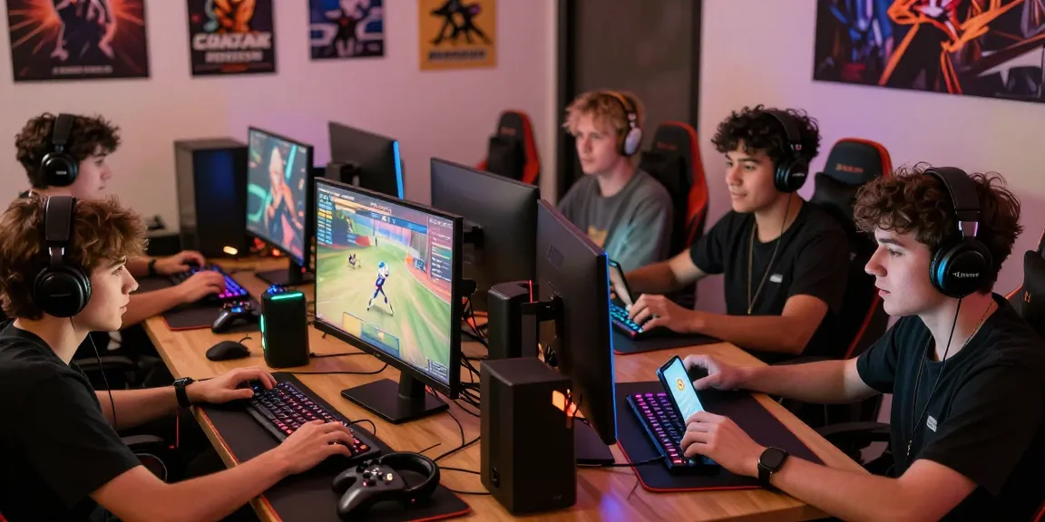 Gamers enjoying CIKA4D platform on computers and mobile devices.