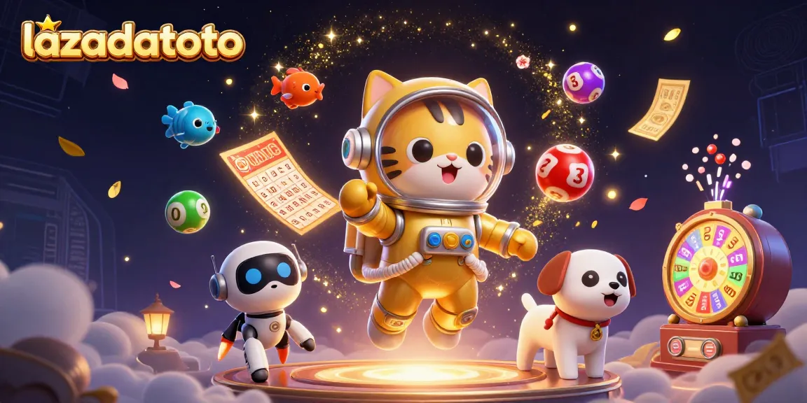 Memenangkan jackpot di lazadatoto dengan lotere yang penuh warna dan karakter menarik.
