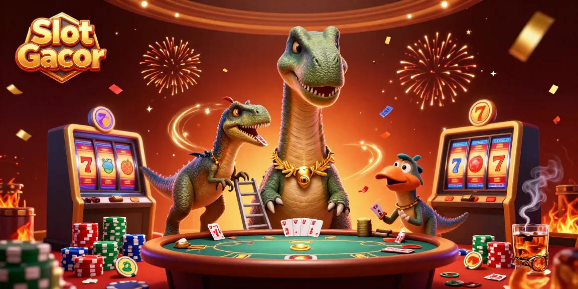 Slot Gacor menghadirkan suasana kasino yang meriah dengan karakter 3D yang menarik dan elemen permainan slot yang berwarna-warni.