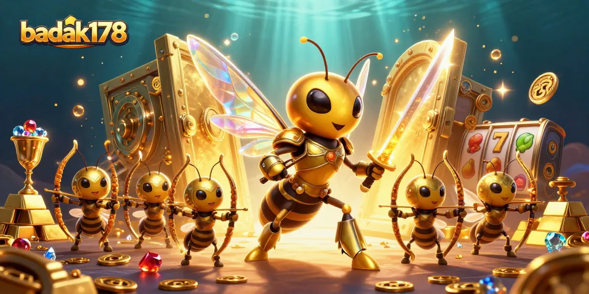 Engage in thrilling gaming adventures with badak178 among dazzling slot machines and treasure.