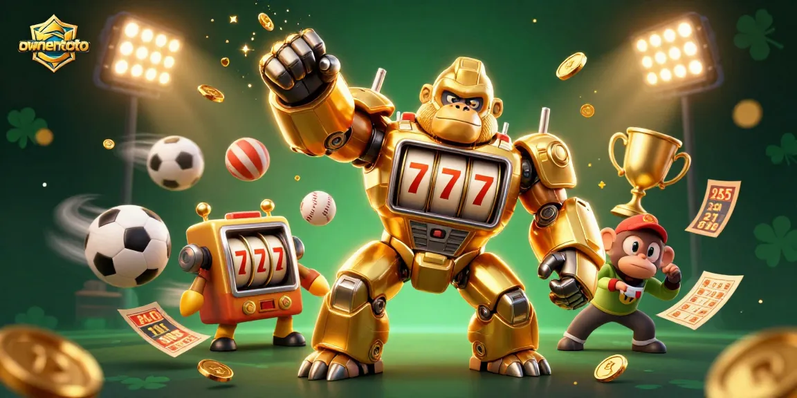 Kemenangan menarik di ownertoto dengan gorila emas robot menang judi dalam slot dan olahraga.