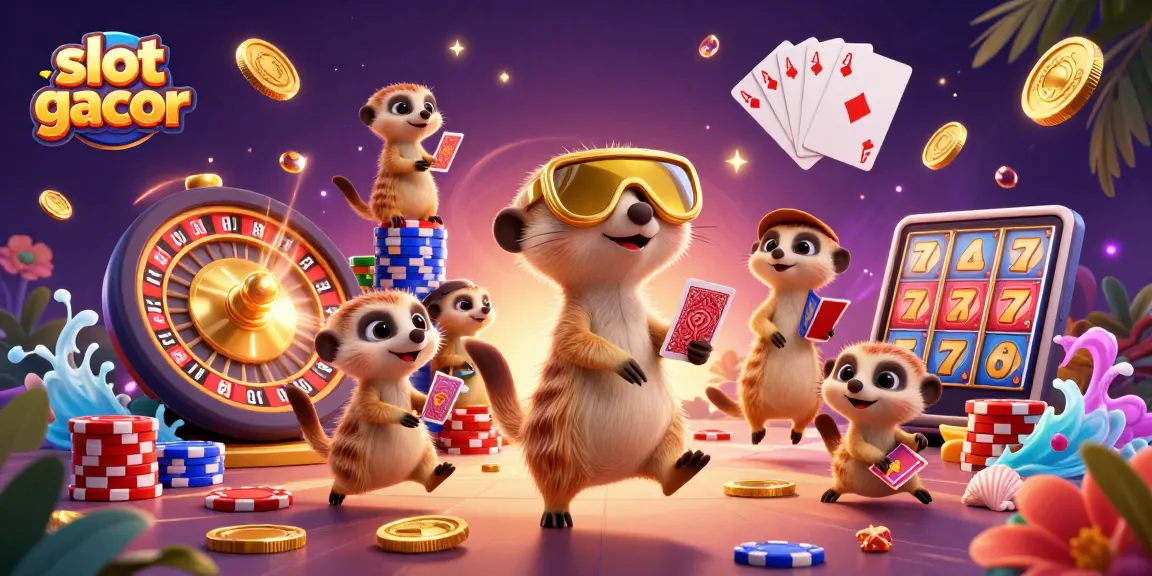 Experience winning moments with slot gacor as meerkats run an exciting casino operation.