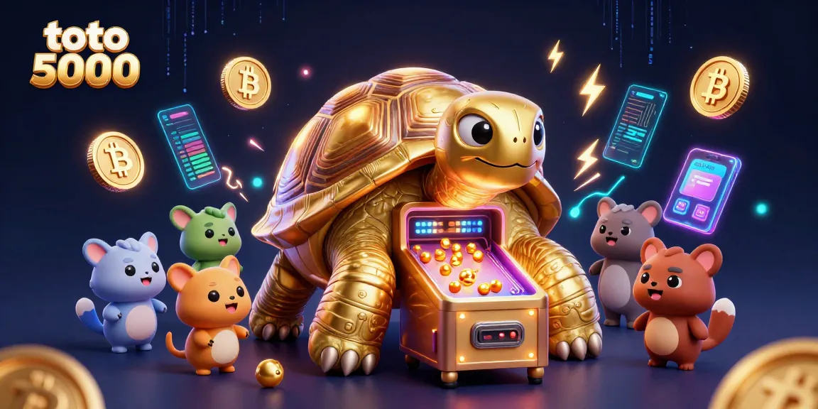 Engage in thrilling gameplay with the toto 5000 featured in an ultra-detailed 3D gambling scene.