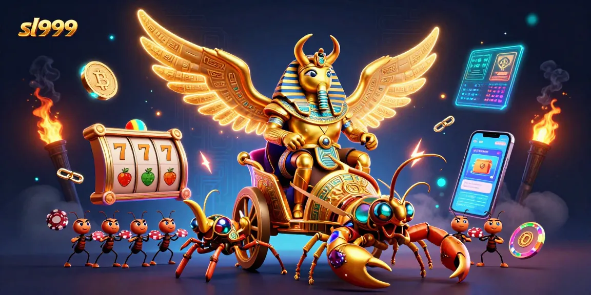 Experience thrilling gameplay on sl999 with interactive slots in an exciting 3D scene.