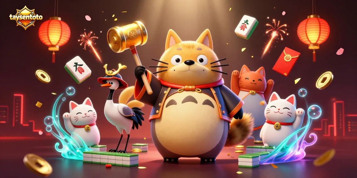 TAYSENTOTO menghadirkan informasi akurat dengan karakter tanuki tradisional melawan keterlambatan.
