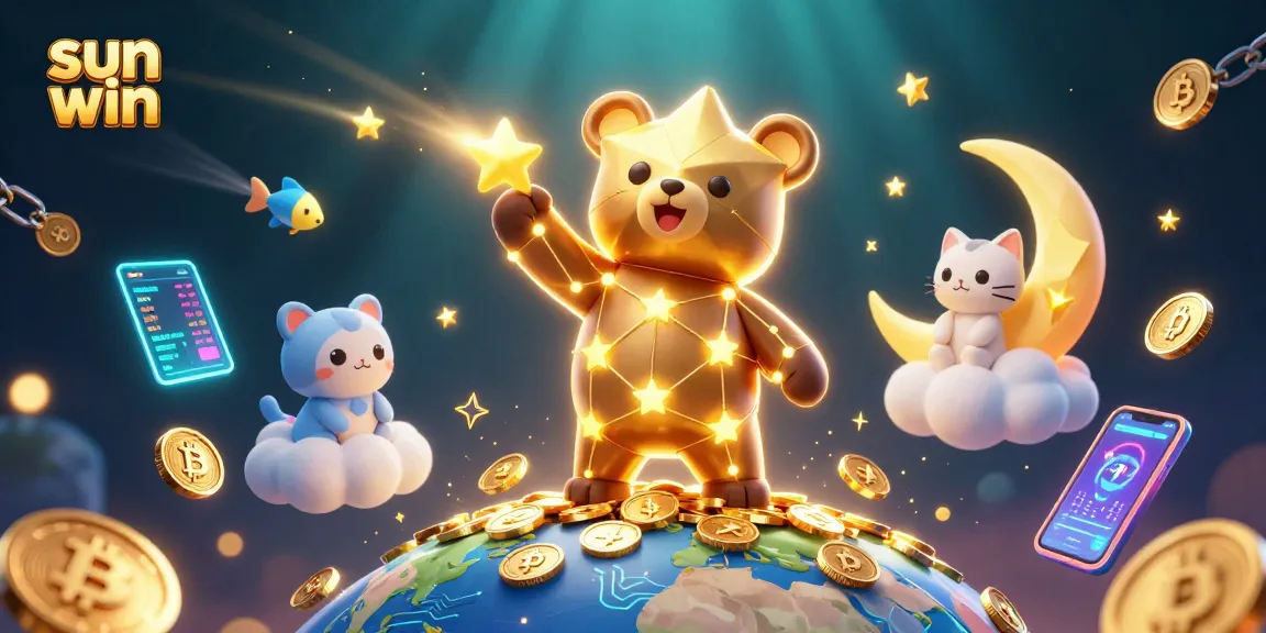 Experience the excitement at sun win with vibrant 3D characters and dazzling casino elements.